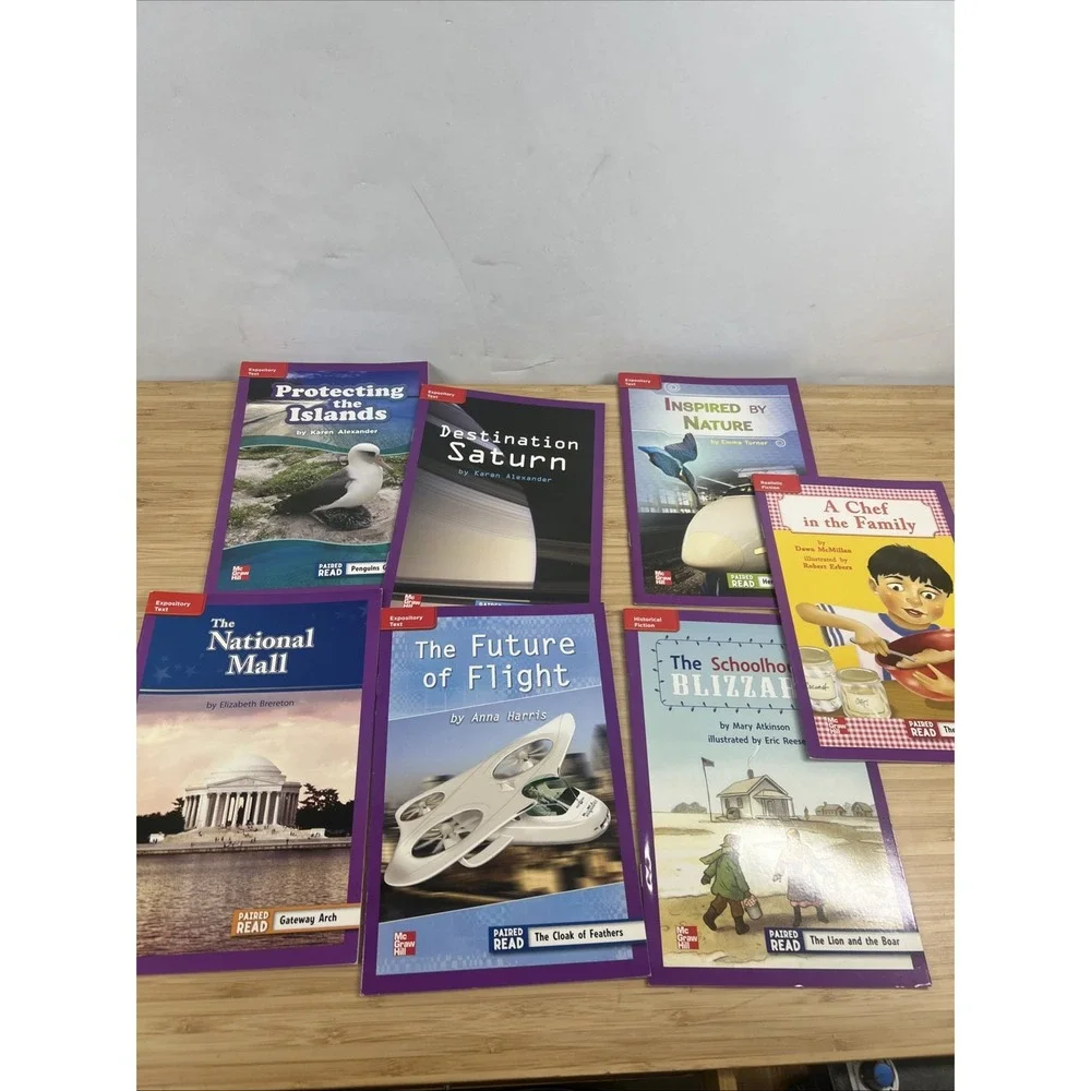 Set of 7 McGraw-Hill Read to‎ Achieve Paired Readers Grade 3 NEW